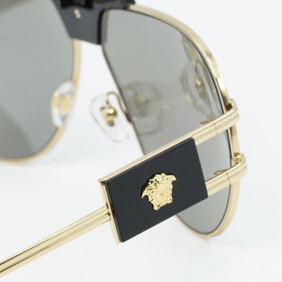 NEW VERSACE GOLD MIRROR SUNGLASSES - Picture 3 of 10